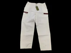 GUCCI　グッチ　シェリーライン ロゴ カーゴパンツ ドローストリング コットン オフホワイト 56サイズ 604171のサムネイル