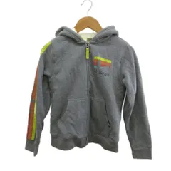 L.L.BEAN 子ども服 キッズ・シェルパラインド・フーディ S8 グレー ジップアップ 長袖 /KK ■GY12のサムネイル