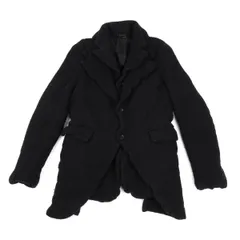 コムデギャルソン オムプリュスCOMME des GARCONS HOMME PLUS  ウールナイロン縮絨レイヤードジャケット 黒Sのサムネイル