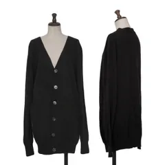 ツモリチサトTSUMORI CHISATO ウールカシミヤニットカーディガン 黒2のサムネイル