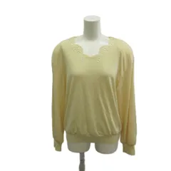 ロベルタディカメリーノ Roberta di Camerino カットソー ニット ウール 40 ベージュ カットワーク 長袖 /KK ■GY06のサムネイル