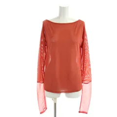 ダイアグラム Diagram 25SS シアーアセテートカットトップ 36 オレンジ 長袖 ボートネック 0325142384 /KGのサムネイル