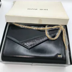タ　ハナエモリ（HANAE MORI）ヴィンテージ2wayチェーンショルダーバッグ（クラッチバッグ）ブラックのサムネイル