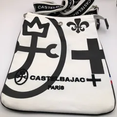 コ　CASTELBAJAC　カステルバジャック　ショルダーバッグ　サコッシュ　ホワイト　中古品のサムネイル