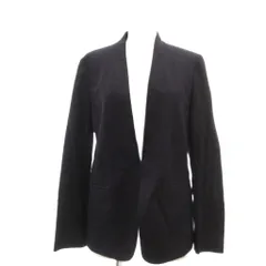 ユナイテッドアローズ UNITED ARROWS ノーカラージャケット 40 黒 ブラック 麻 リネン /SC ■ECF007のサムネイル