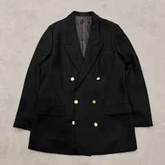 BURBERRY バーバリー ブラック ダブル ゴールドメッキ ブレザー ジャケットのサムネイル