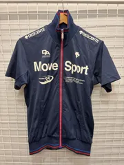 DESCENTE Move Sport（ムーブスポーツ）半袖　トレーニングジャケット　ネイビー　M 2606-369のサムネイル