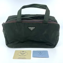 PRADA　プラダ　BEAUTY　B6838　カーキ　マルチ　ハンドバッグ　テスート ナイロン 三角ロゴのサムネイル