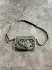 PORTER Yoshida Porter Tanker Two-Pocket Crossbody Bag, Sage Green Shoulder Bag