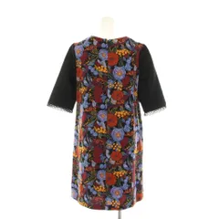ロイスクレヨン Lois CRAYON ワンピース ミニ 総柄 七分袖 M 黒 マルチカラー 13001850 /YMのサムネイル