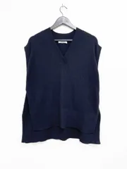 snidel スナイデル Sustainableニットベストミニワンピース ベストのみ レーヨン ポリエステル ニット ベスト sizeF/ONESIZE/黒 ■■レディースのサムネイル