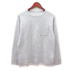 ジュンレッド JUNRed カットソー Tシャツ ニット 長袖 M ライトグレー /MNのサムネイル