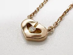 Cartier カルティエ Cハート ダイヤ ネックレス 750 K18 PG ピンクゴールド B3040400 新品仕上げのサムネイル