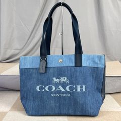 ✨極美品✨COACH ロゴホース アンド キャリッジ デニムトート F25902