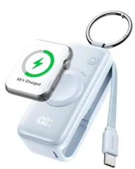 INIU 3-in-1 軽量 小型 5000mAh ポータブル充電器 内蔵USB-Cケーブル Apple Watch充電対応 20W PD急速充電, iPhone 17 / 16 / 15 / 14 / 13 / 12 Apple Watchなど対応 旅行asのサムネイル