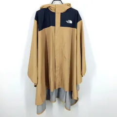 THE NORTH FACE ザノースフェイス レディースジュニア スナップボタン レインコート ブラウン 160 (HU46107)のサムネイル