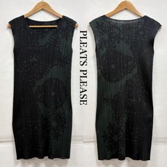 希少デザイン✨未使用級 PLEATS PLEASE ロングワンピース スリット
