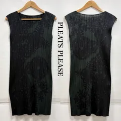 プリーツプリーズ ISSEY MIYAKE イッセイミヤケ ノースリーブ フレンチスリーブ プリーツ ワンピース プリント PP43-JT806 レディース 3 ISItems【USED】【古着】【中古】50163993のサムネイル