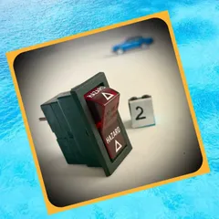 ボルボ240 USED オールドタイプ・ハザードスイッチ ☆ 送料無料 ☆ VOLVO240 244 245 HAZARD SWITCH  ②のサムネイル
