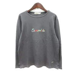 クロコダイル CROCODILE カットソー Tシャツ クルーネック プリント 長袖 LL グレー /MNのサムネイル