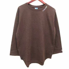 オーシャンパシフィック OCEAN PACIFIC Sunwear Tシャツ カットソー クルーネック ロゴプリント 長袖 L 茶 ブラウン /YKのサムネイル