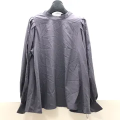 【タグ付き/未使用】JUNOAH ジュノア 長袖ボリューム袖ブラウス レディース XL パープル バックリボン KSKY26-1651のサムネイル
