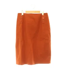 ヨシエイナバ yoshie inaba ロングスカート タイト デザインボタン 11 オレンジ /CX ■MAのサムネイル