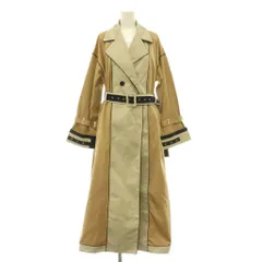 アメリヴィンテージ Ameri VINTAGE TAPE SEAM INVERT TAPE COAT ロングコート 切替 ベルト付 ブラウン /MY ■OSのサムネイル