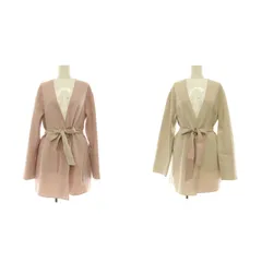 エニィスィス エニシス anySiS 2WAY リバーシブル スプリングショートリバー コート ベルト付 4 ピンク グレージュ /MY ■OSのサムネイル