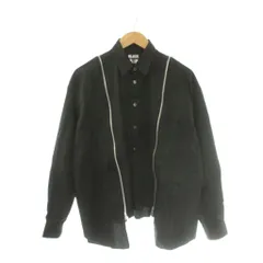 ブラックコムデギャルソン BLACK COMME des GARCONS 24AW ジップデザイン シャツ 長袖 XS 黒 ブラック 1N-B004 /MI ■OSのサムネイル