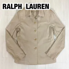 RALPH LAUREN ラルフローレン レディースジャケット サイズ9 ベージュ インパクト21 着丈60cm 肩幅38cm 身幅(脇下)42cm 袖丈59cm【古着】のサムネイル