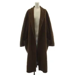 トゥデイフル TODAYFUL 24AW Over Check Coat/ チェスターコート 長袖 チェック柄 ロング 38 茶 ブラウン 12020014 /GGのサムネイル