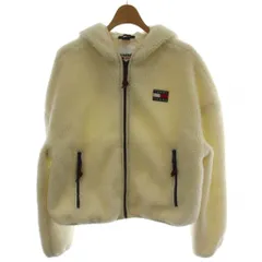 トミー TOMMY JEANS  シェルパフーデッドジャケット ジャンパー S 白 ホワイト ボア /GGのサムネイル