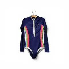 【新品】送料無料　RIPCURL　リップカール　XSまたはS　サーフ ストライプ ラッシュスーツ(UVカット)のサムネイル