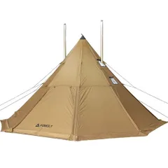 POMOLY Bromance 70 ワンポールテント|4人用 大型ティピーテント|3つのストーブジャック・2つのインナーテント付き|薪ストーブ対応のサムネイル