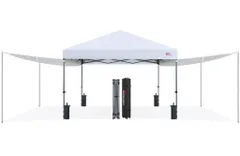 マスターキャノピー(MASTERCANOPY)ワンタッチタープテント サイドシート二枚+サイドポール四本セット オーニングタープ 大型 サンシェードのサムネイル