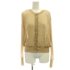 クラネ CLANE 23SS W FACE CENTER LINE SHEER CARDIGAN カーディガン F ベージュ シアー素材 長袖 14105-1092 /JP12のサムネイル