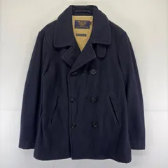 古着 ジェイクルー J.CREW ジャケット Pコート ミリタリータイプ ウール チンストラップ M  濃紺 メンズのサムネイル