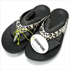 【タグ付き未使用品/サイズ7】OOFOS/ウーフォス OOLALA Limited Leopard/レオパード STAYLE:1403 レディース リカバリーサンダル 69のサムネイル
