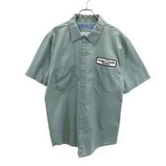 CINTAS シンタス 半袖 ワークシャツ 2XL グレー メンズ 古着のサムネイル