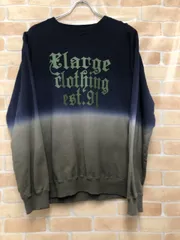 【中古】 XLARGE  エクストララージ GRADATION CREWNECK SWEATSHIRT 101251012016 ネイビー×グリーン×グレー M 111419838のサムネイル