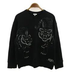 ケンゾー KENZO スウェット M 黒 ブラック タイガー柄 長袖 クルーネック /F862SW7744XV NP ■GY73のサムネイル