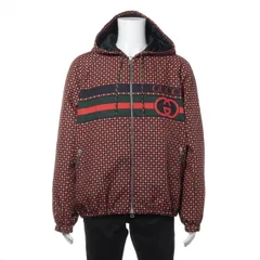 美品 グッチ シェリー ライン 中綿 ナイロンジャケット アウター 羽織 上着 洋服 ファッション 714810 メンズ MMM EA50-6【中古】のサムネイル