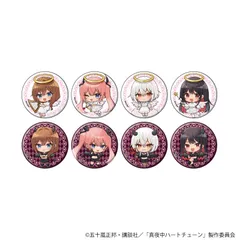 【予約】【新品】TVアニメ 真夜中ハートチューン 缶バッジ 05 天使＆悪魔ver. ミニキャライラスト 8個入り1BOX【正規品】のサムネイル
