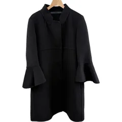 エルマンノシェルヴィーノ ERMANNO SCERVINO コート 袖フレア ウール D196D713VZZ ブラック 40サイズ レディースのサムネイル