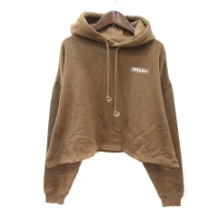 ミルクフェド MILKFED. パーカー プルオーバー プリント 長袖 裏起毛 ONE M 茶 ブラウン /MNのサムネイル