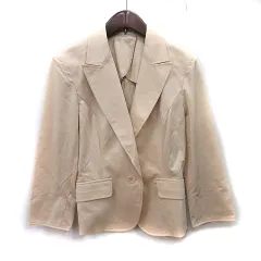ナラカミーチェ NARA CAMICIE テーラードジャケット 背抜き 2 M ベージュ /YIのサムネイル