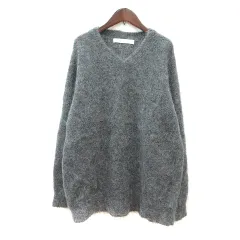 ドット&ストライプス チャイルドウーマン Dot&Stripes CHILD WOMAN ニット セーター 長袖 モヘヤ F グレー /MNのサムネイル