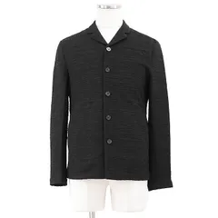 SALE【極美品】Emporio Armani エンポリオ・アルマーニ テーラードジャケット 5B アンコン ワッシャー加工 ストレッチ アウター メンズ サイズ 46 ブラック 黒 イタリア製のサムネイル