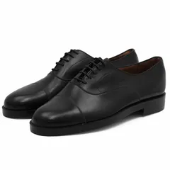 SALE【美品】BALLY バリー オックスフォード レザーシューズ サイズ 5E メンズ 内羽根 ストレートチップ キャップトゥ ソール シューズ 靴 ブラック 黒 デリー製のサムネイル